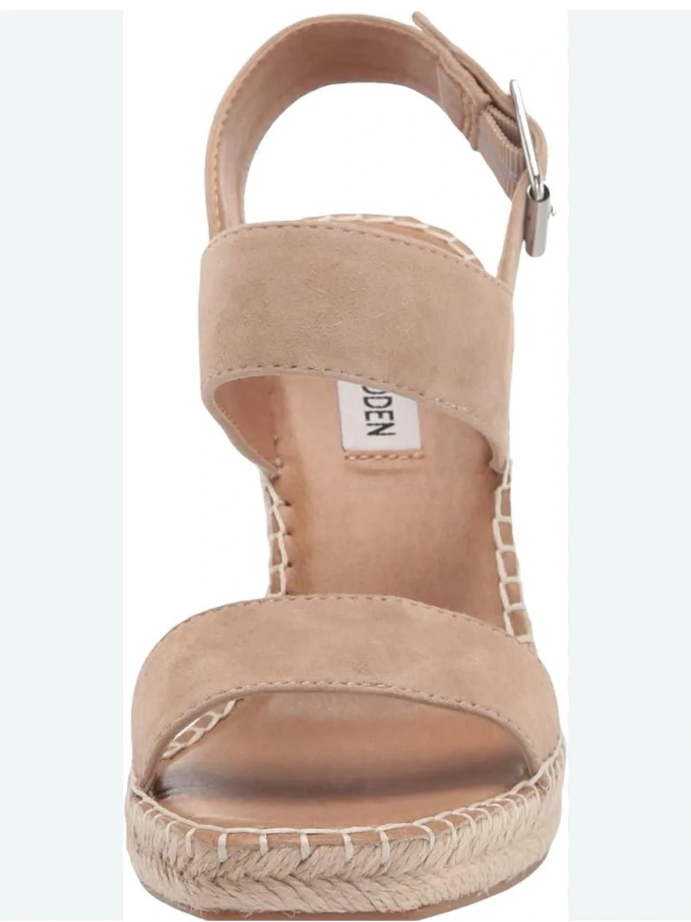 Steve Madden Taupe Suede Espadrille Wedge Sandals